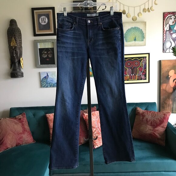 J BRAND size 28 Mayflower Wash Stretch Denim Bailey Bootcut Flare Jeans - Picture 1 of 5